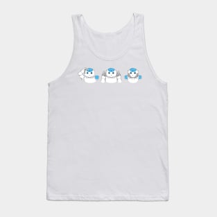 Robots See Hear Speak no Evil Tank Top